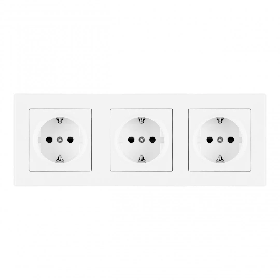 Розетка Arte Milano Set06-3 SET06-3-40-1x3 white