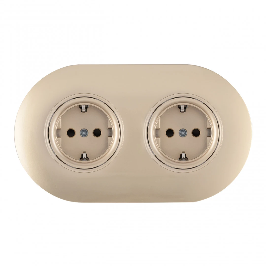 Розетка Arte Milano Set08-2 SET08-2-40-1x2 shampan
