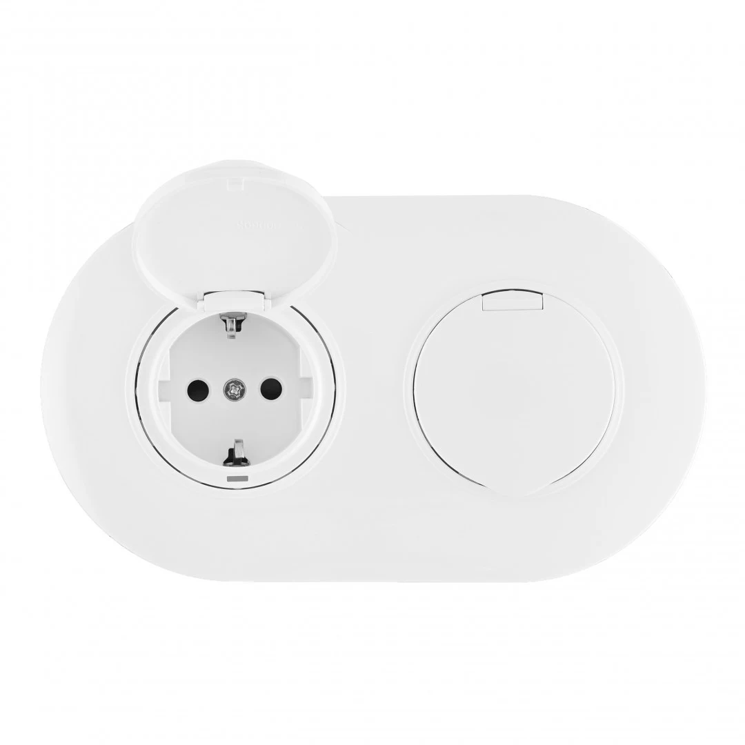 Розетка Arte Milano Set08-2 SET08-2-41-1x2 white