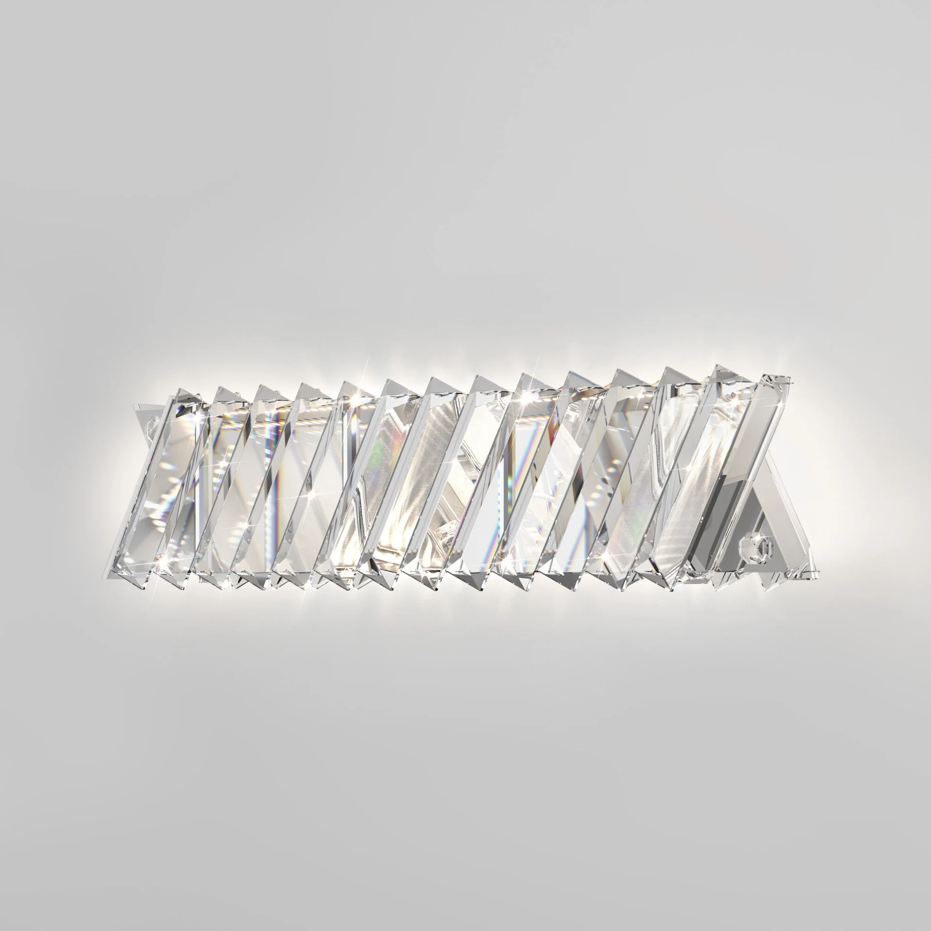 Настенный светильник Eurosvet Solis 101005 LED никель хрусталь Strotskis