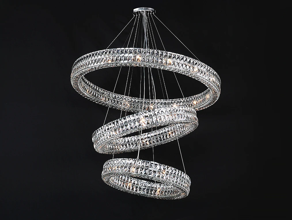 Потолочная чашка Newport Elizabeth 2 Потолочная чашка 8550 D15 3 вертик.кольца chrome