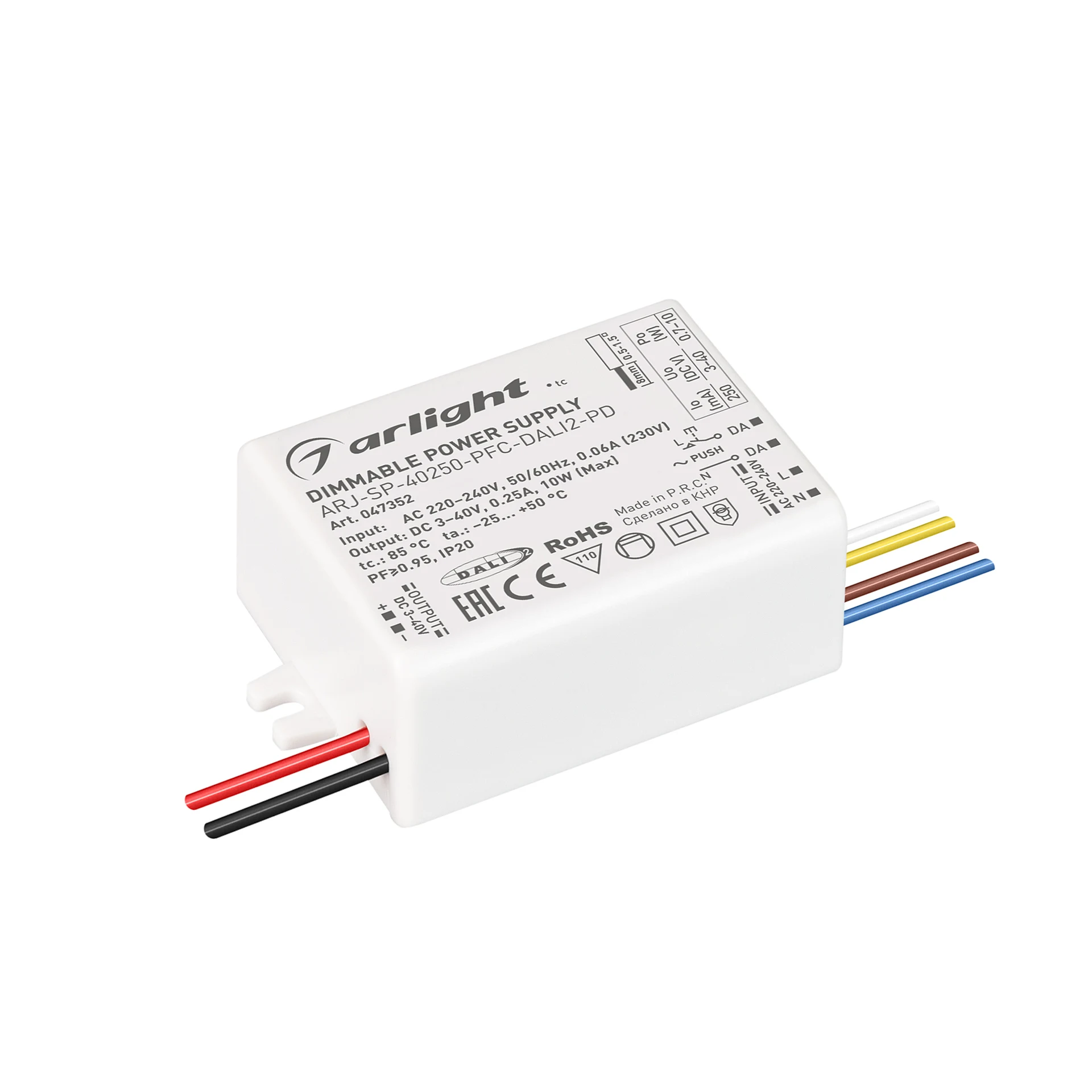 Диммируемый источник тока по протоколу DALI2 и Push-Dim Arlight Arj 047352