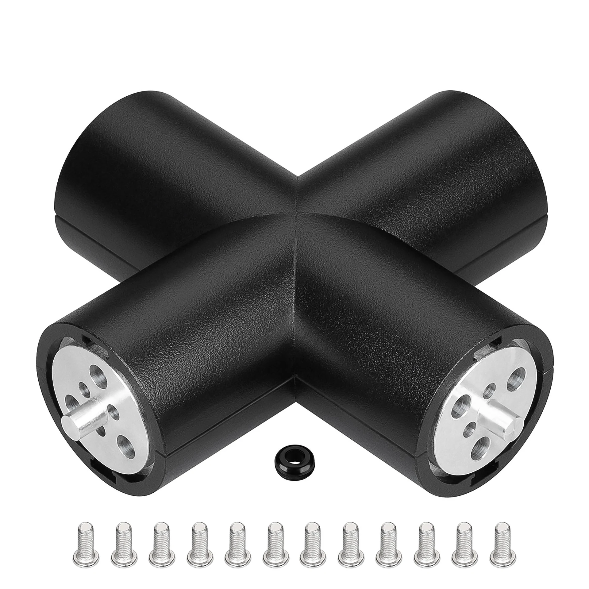 Крестовой коннектор для соединения 4-х отрезков профиля ROUND-D36-360 Arlight Sl-Round 050544