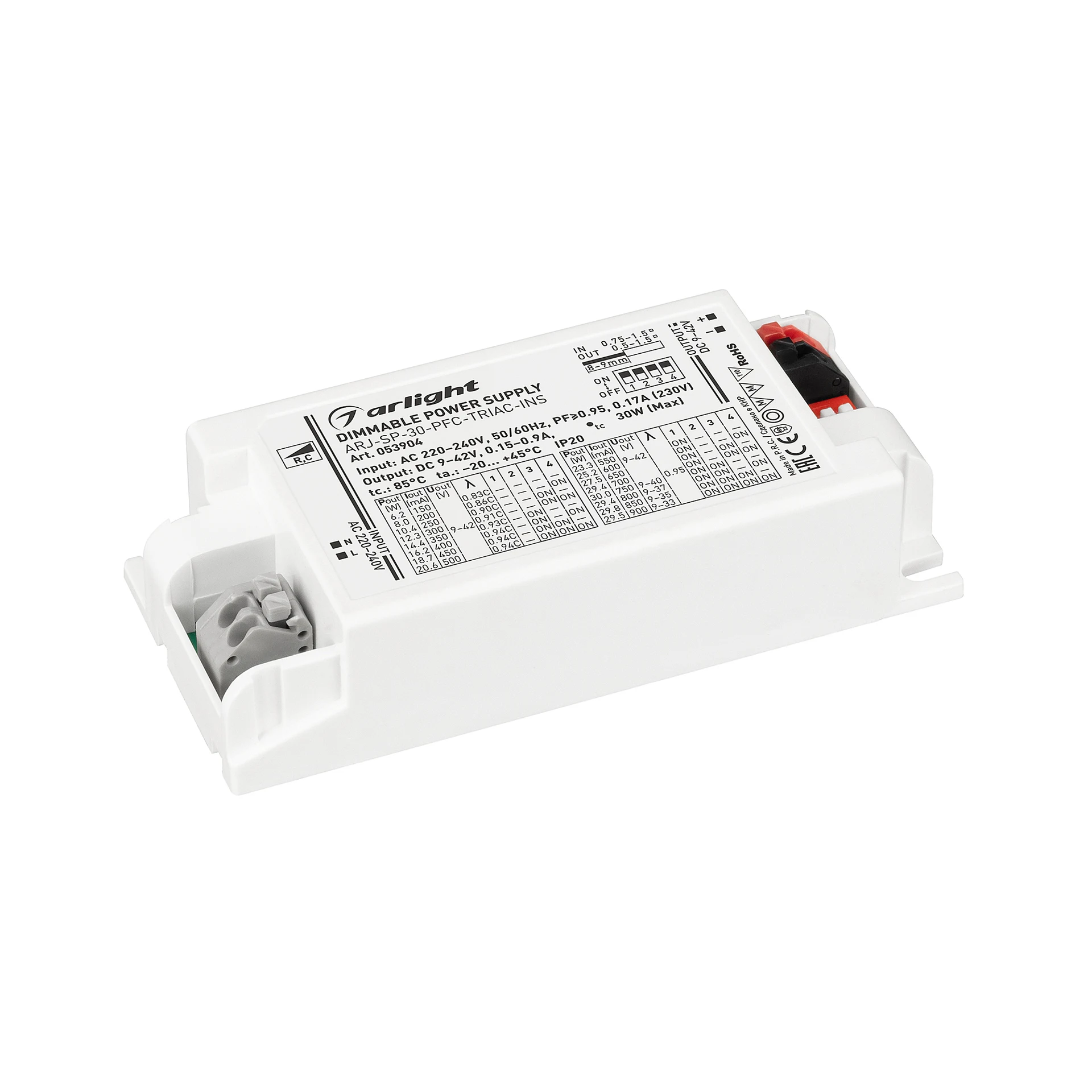 Диммируемый источник тока по стандарту TRIAC серии ARJ-INS Arlight Arj 053904