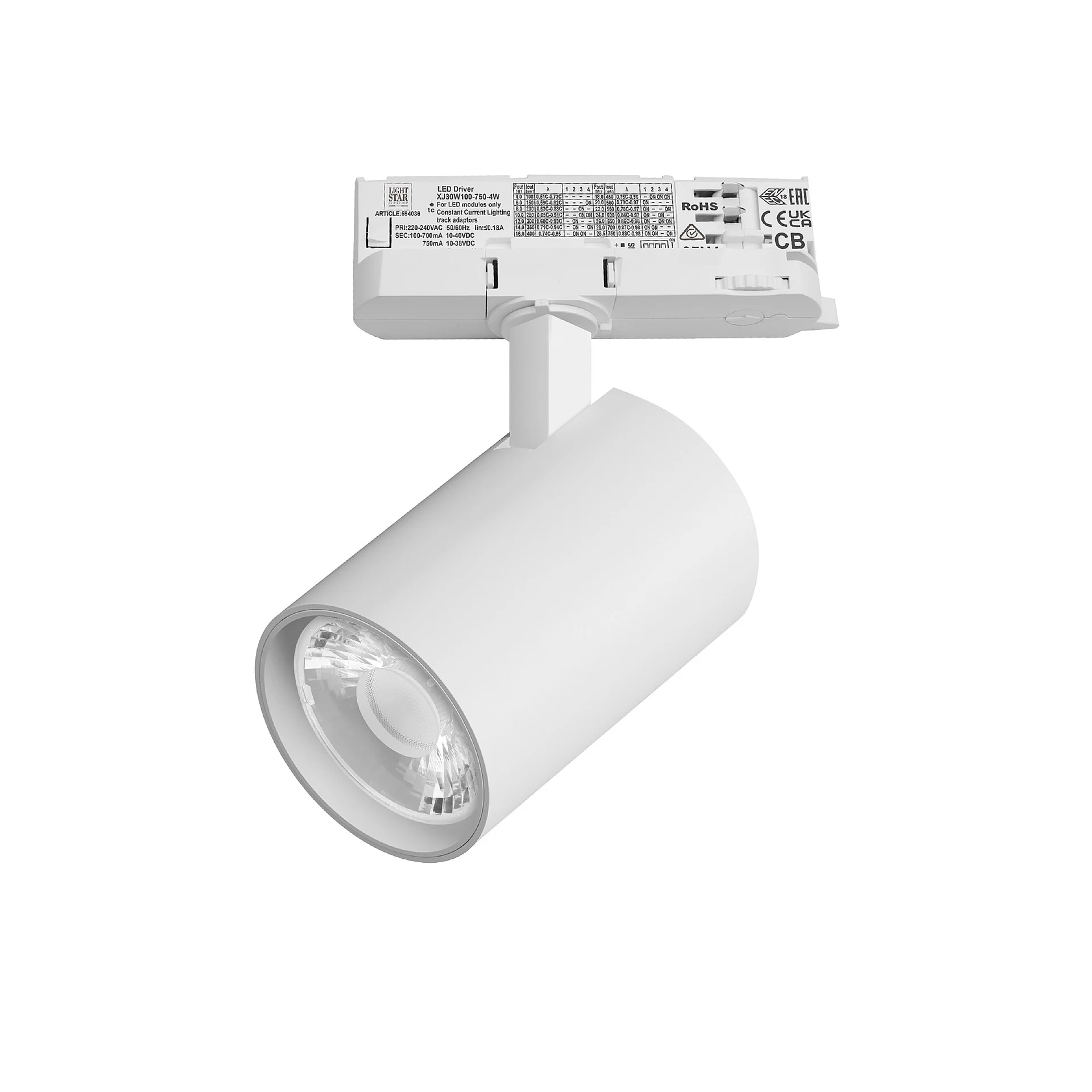 Трековый светильник Lightstar Alta Base A5236QT15G