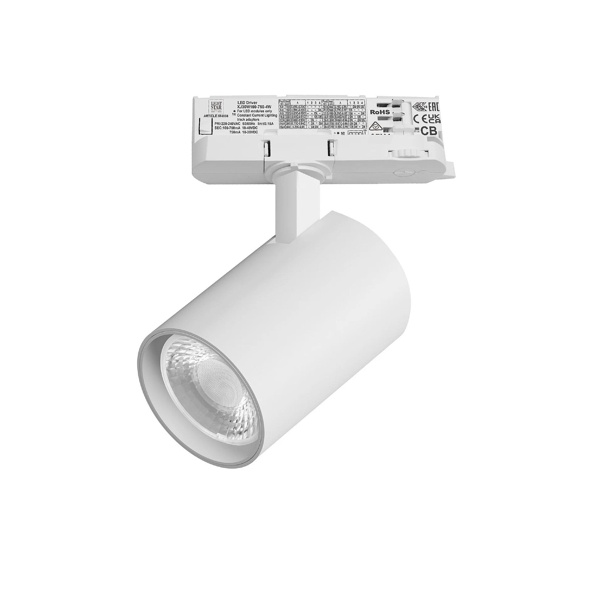 Трековый светильник Lightstar Alta Base A5246QT36G
