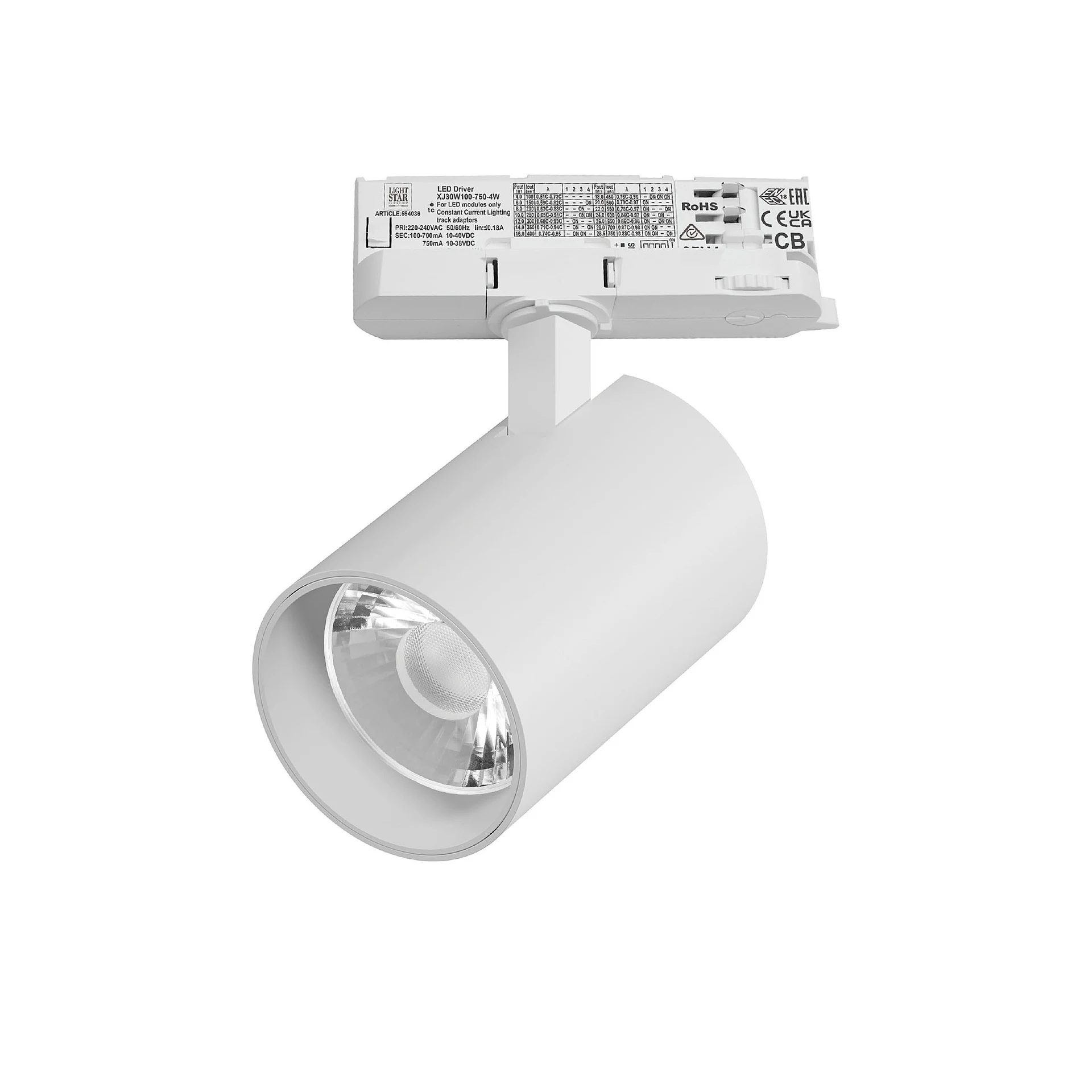 Трековый светильник Lightstar Alta Base A5346QT15G