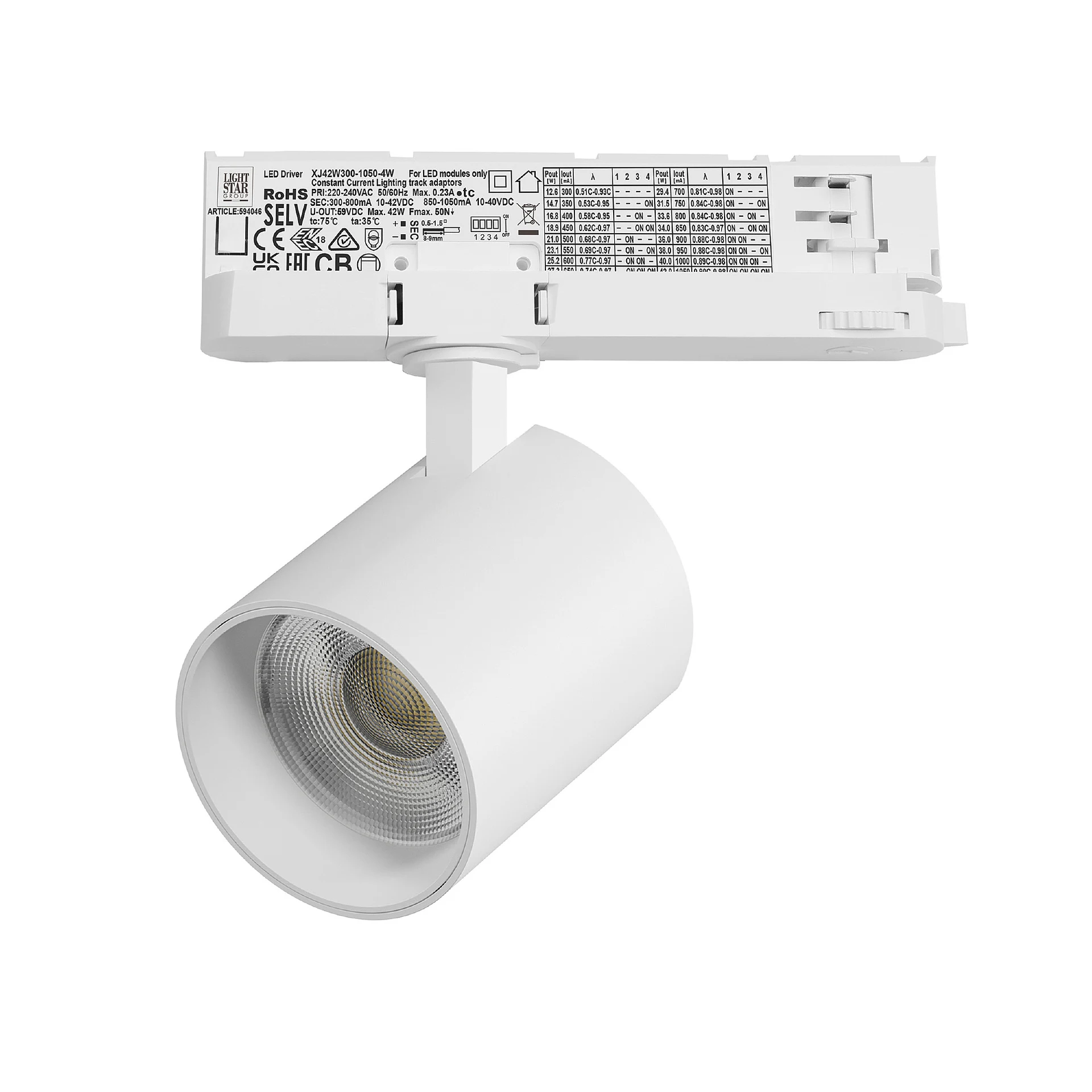 Трековый светильник Lightstar Alta Base A5436QT