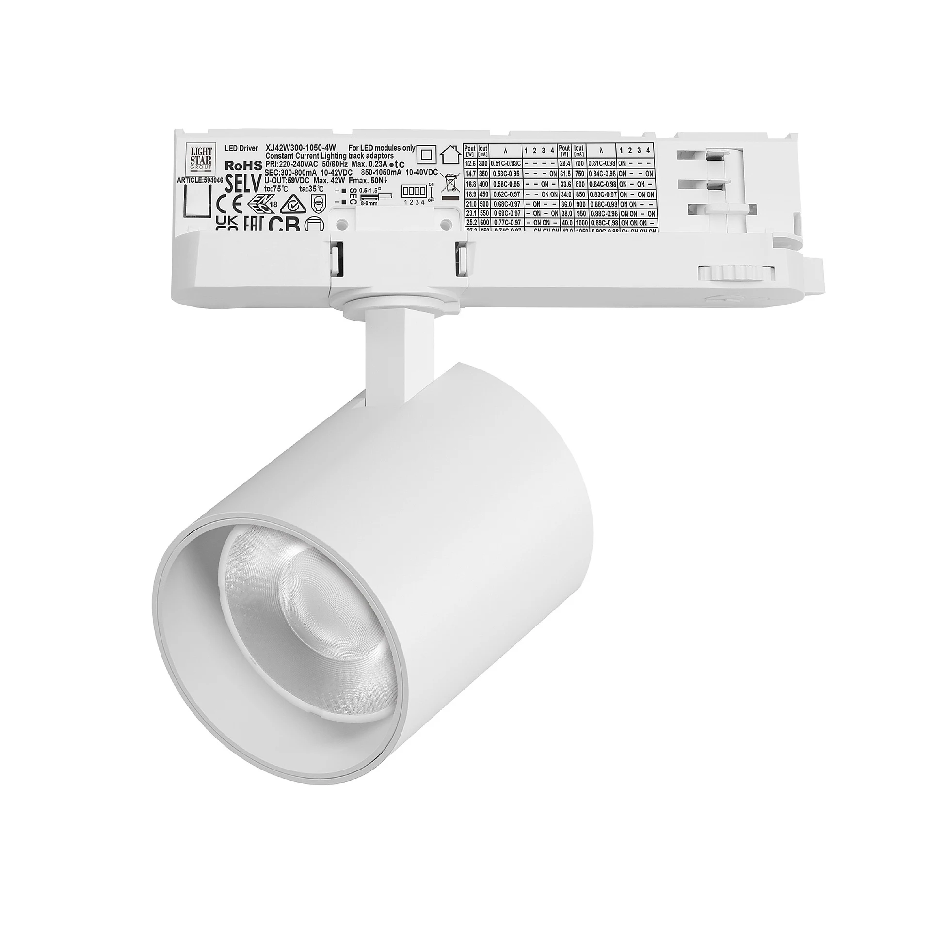 Трековый светильник Lightstar Alta Base A5436QT36G