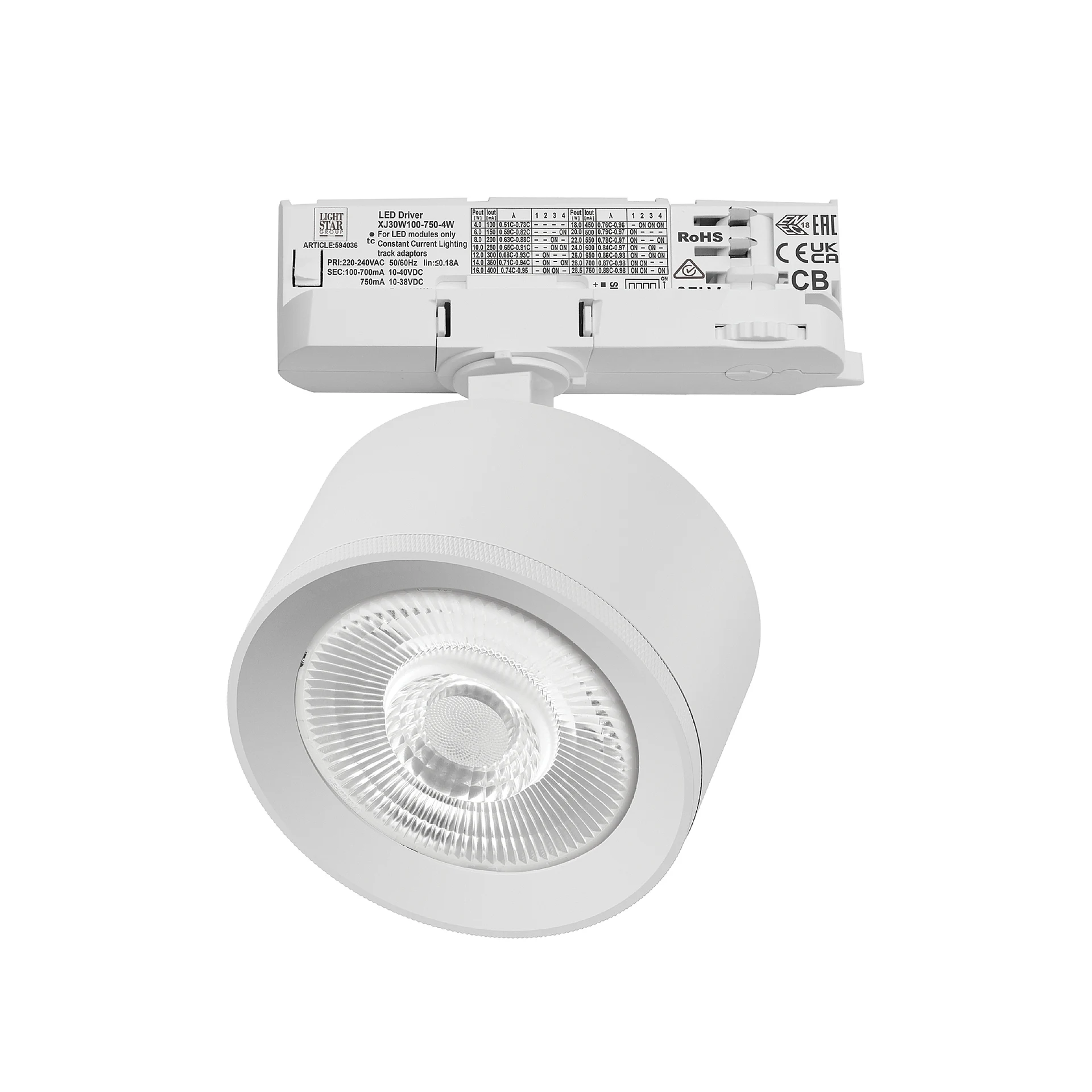Трековый светильник Lightstar Alta Pro A5546QT60G