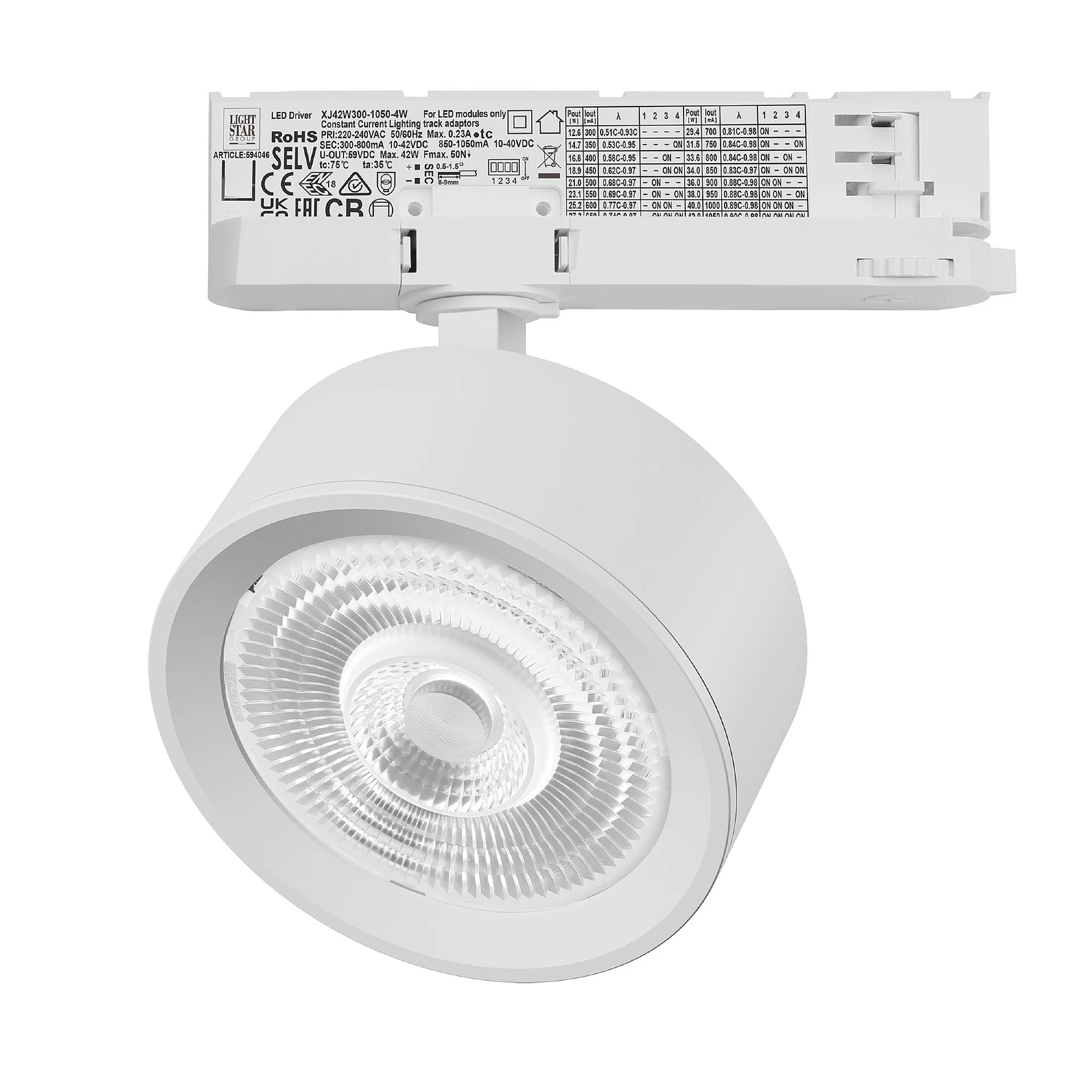 Трековый светильник Lightstar Alta Pro A5636QT60G