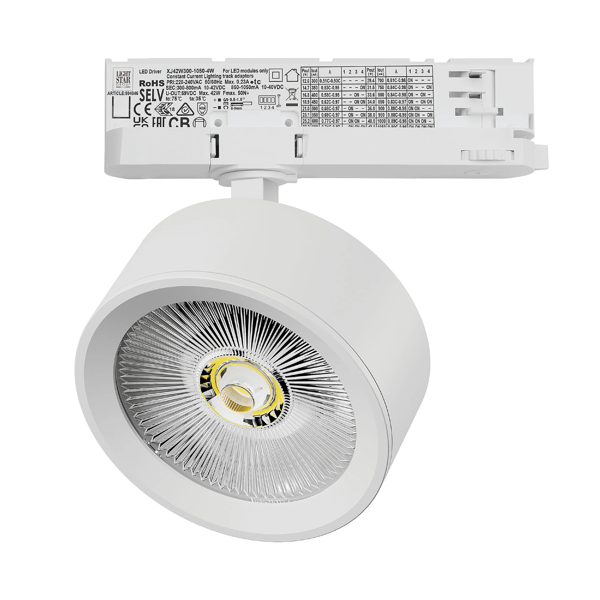 Трековый светильник Lightstar Alta Pro A5646QT