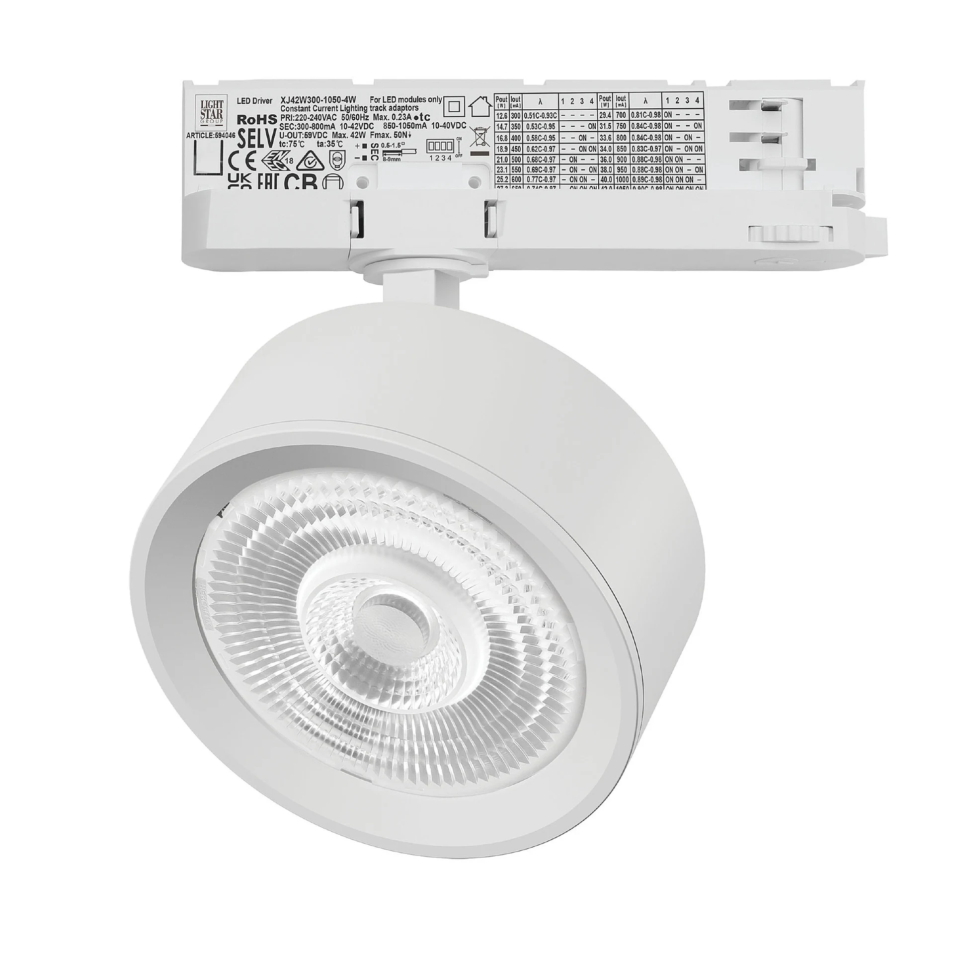 Трековый светильник Lightstar Alta Pro A5646QT60G