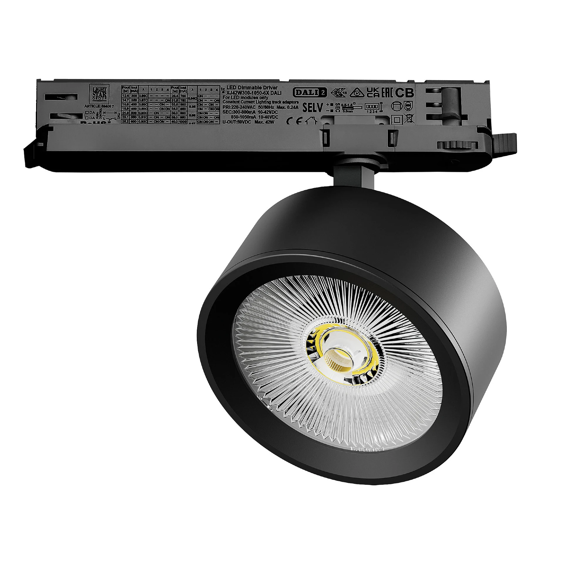 Трековый светильник Lightstar Alta Pro A5647DALI