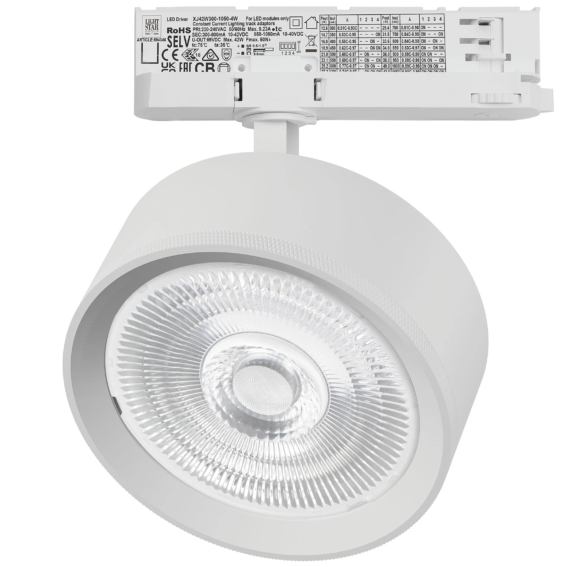Трековый светильник Lightstar Alta Pro A5736QT60G