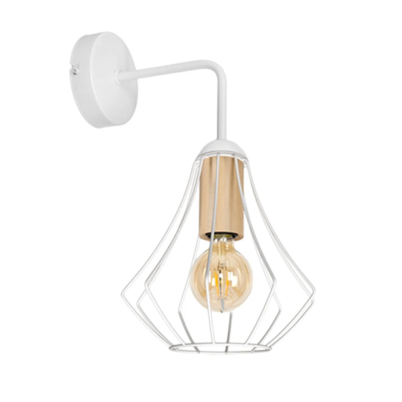 Настенное бра IMEX MD.9053-1-W-WH+WOOD