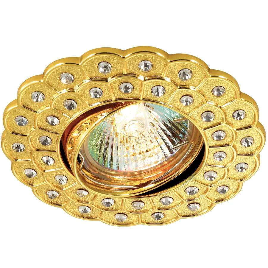 Встраиваемый светильник с узорами Flower 369823 Novotech