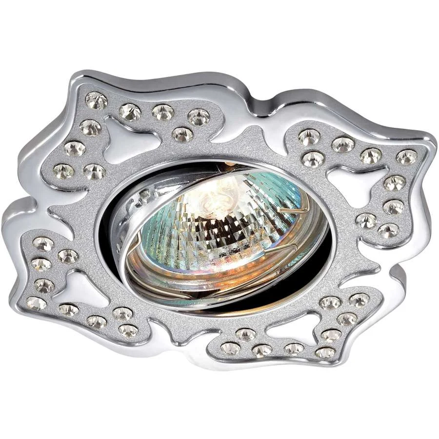 Встраиваемый светильник с узорами Flower 369826 Novotech