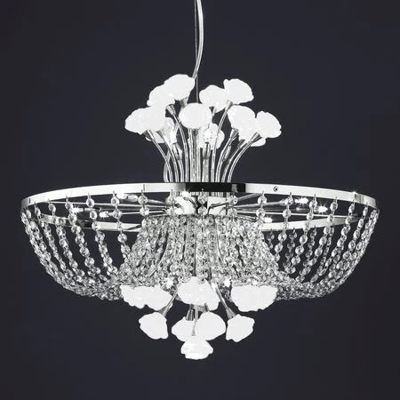 Подвесная хрустальная люстра Rosa Citilux CL325P12.1