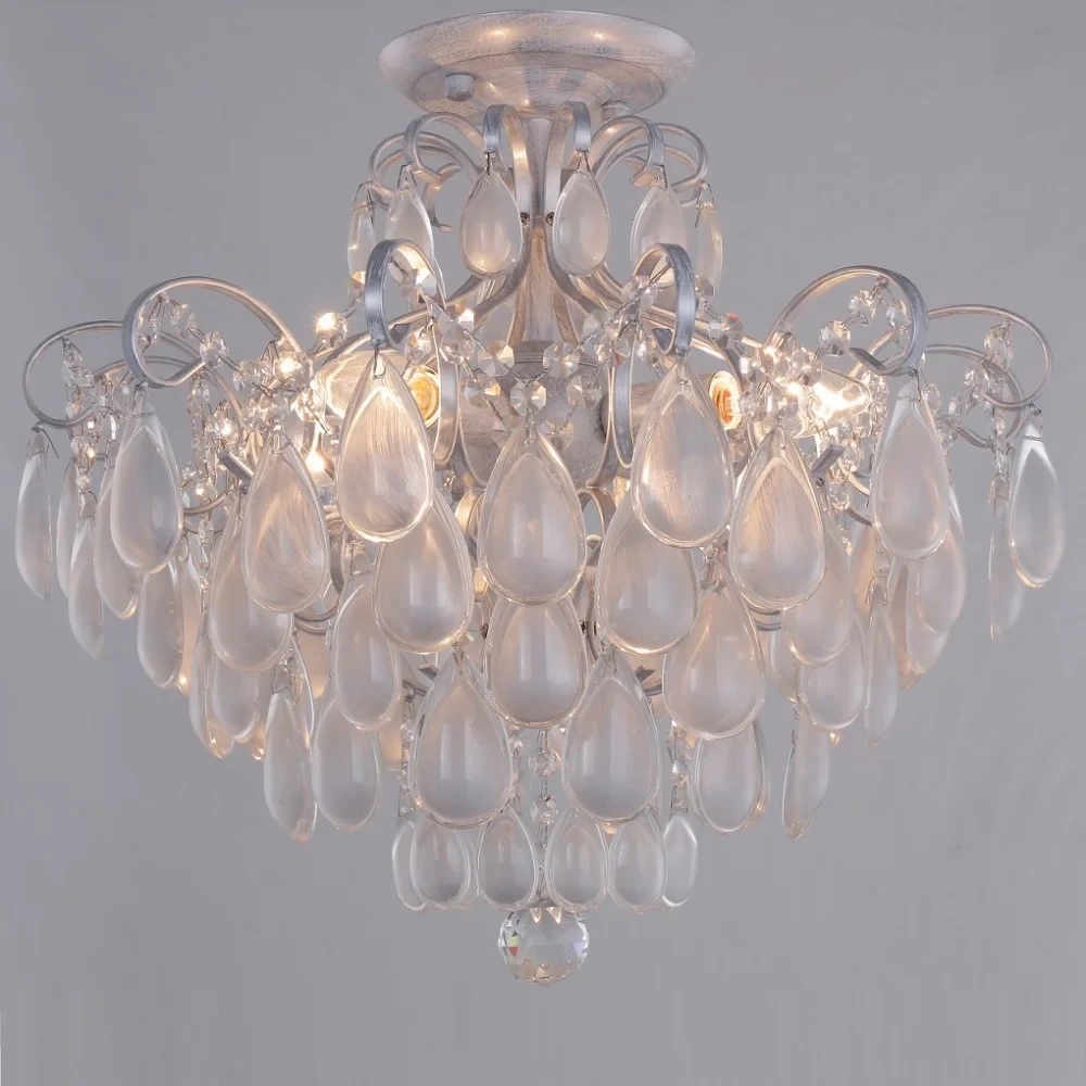 Потолочная люстра Crystal Lux Sevilia SEVILIA PL4 SILVER