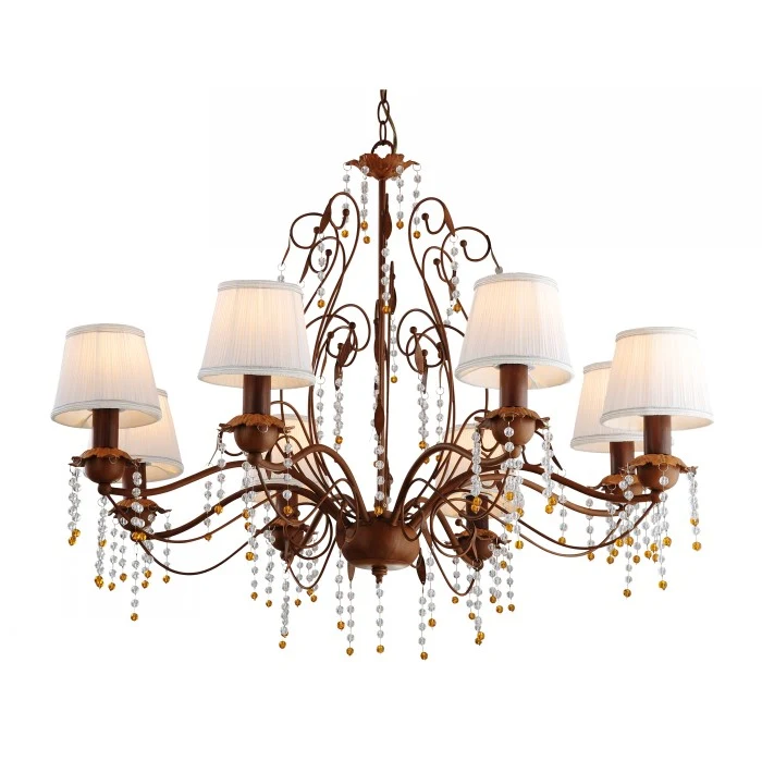 Хрустальная люстра Arte Lamp MEDICI A9468LM-8BR