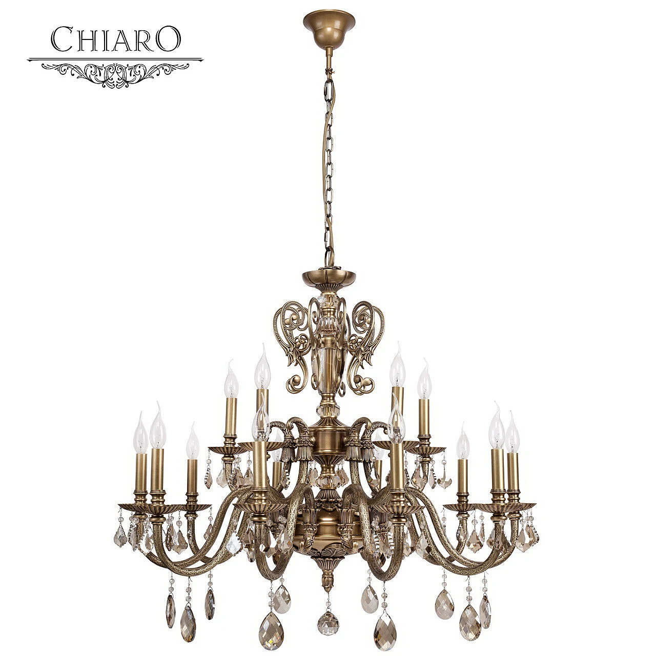 Подвесная хрустальная люстра Габриэль Chiaro 491011215