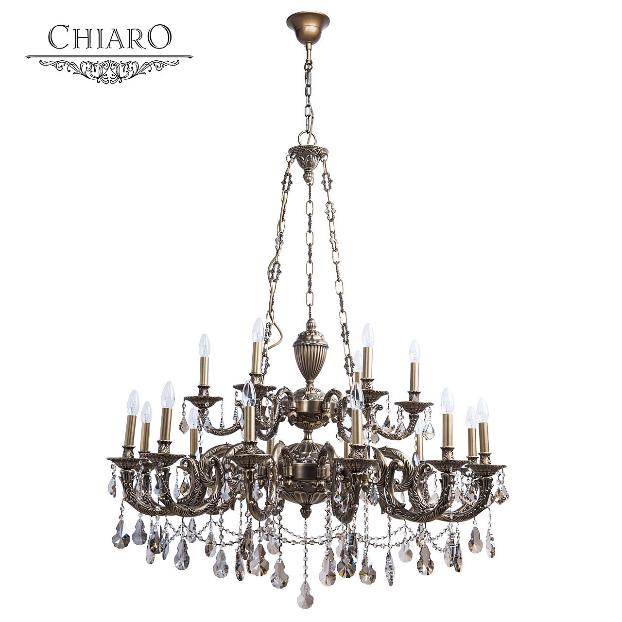 Подвесная хрустальная люстра Габриэль Chiaro 491010918
