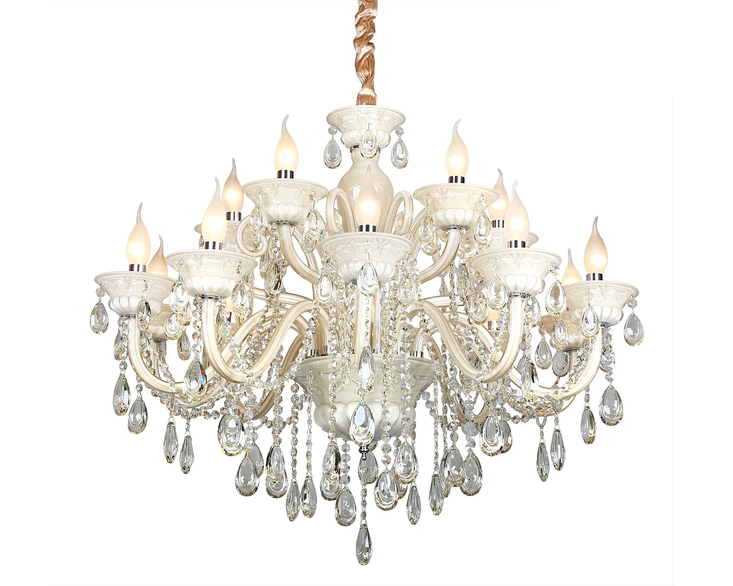 Подвесная хрустальная люстра Teramo Omnilux OML-30503-15