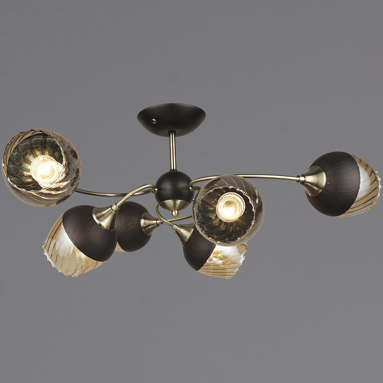 Потолочная люстра Reluce  04250-0.3-06 BK+AB