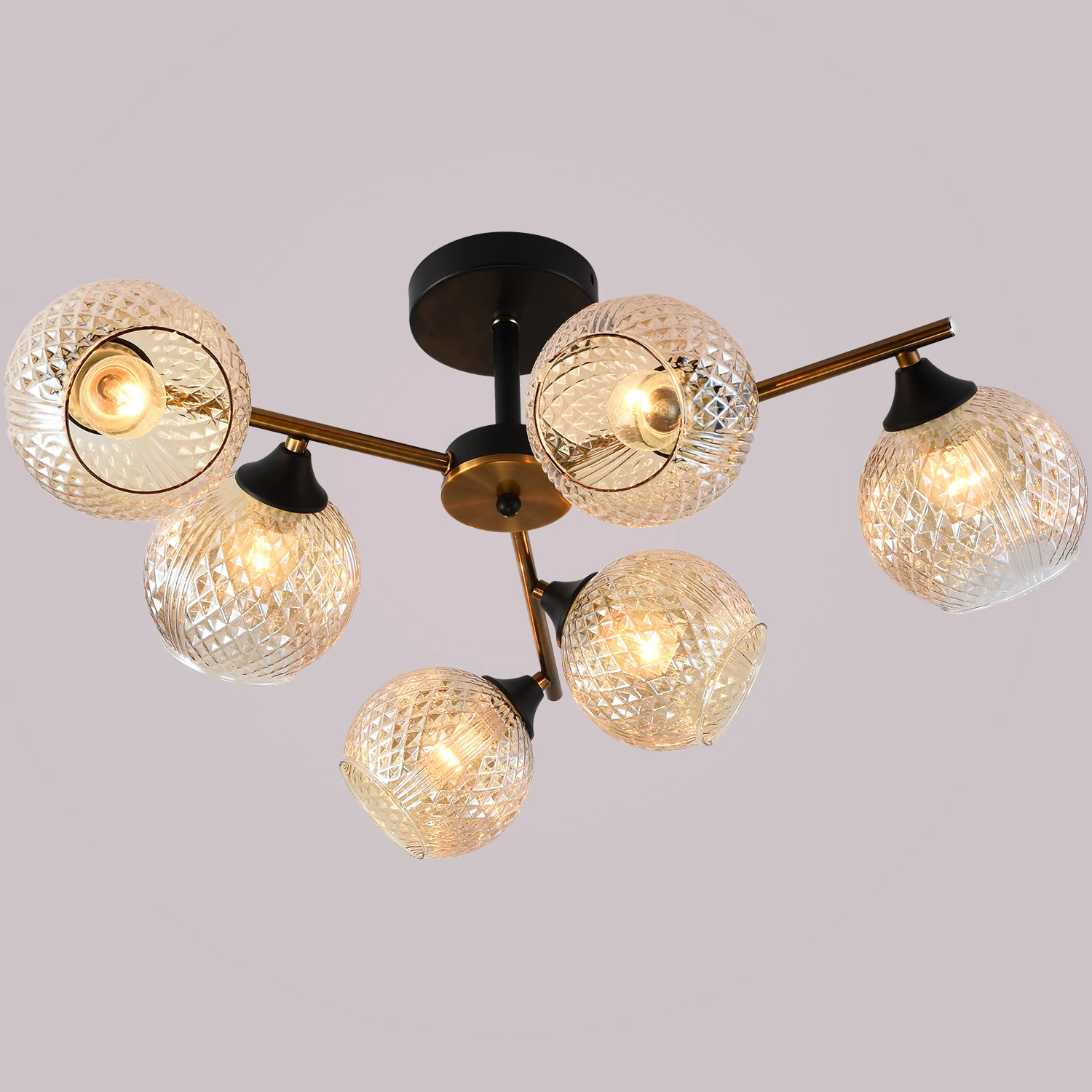 Потолочная люстра Reluce  11341-0.3-06 GOLD BRONZE+BK