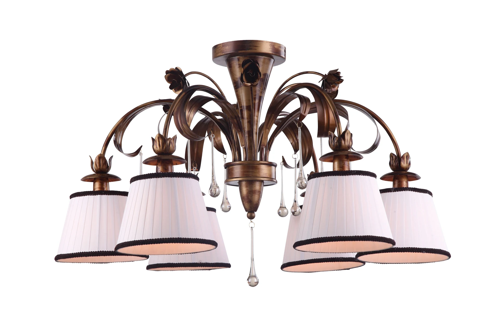 Люстра потолочная с цветочками Borgia A8100PL-6GA Arte Lamp