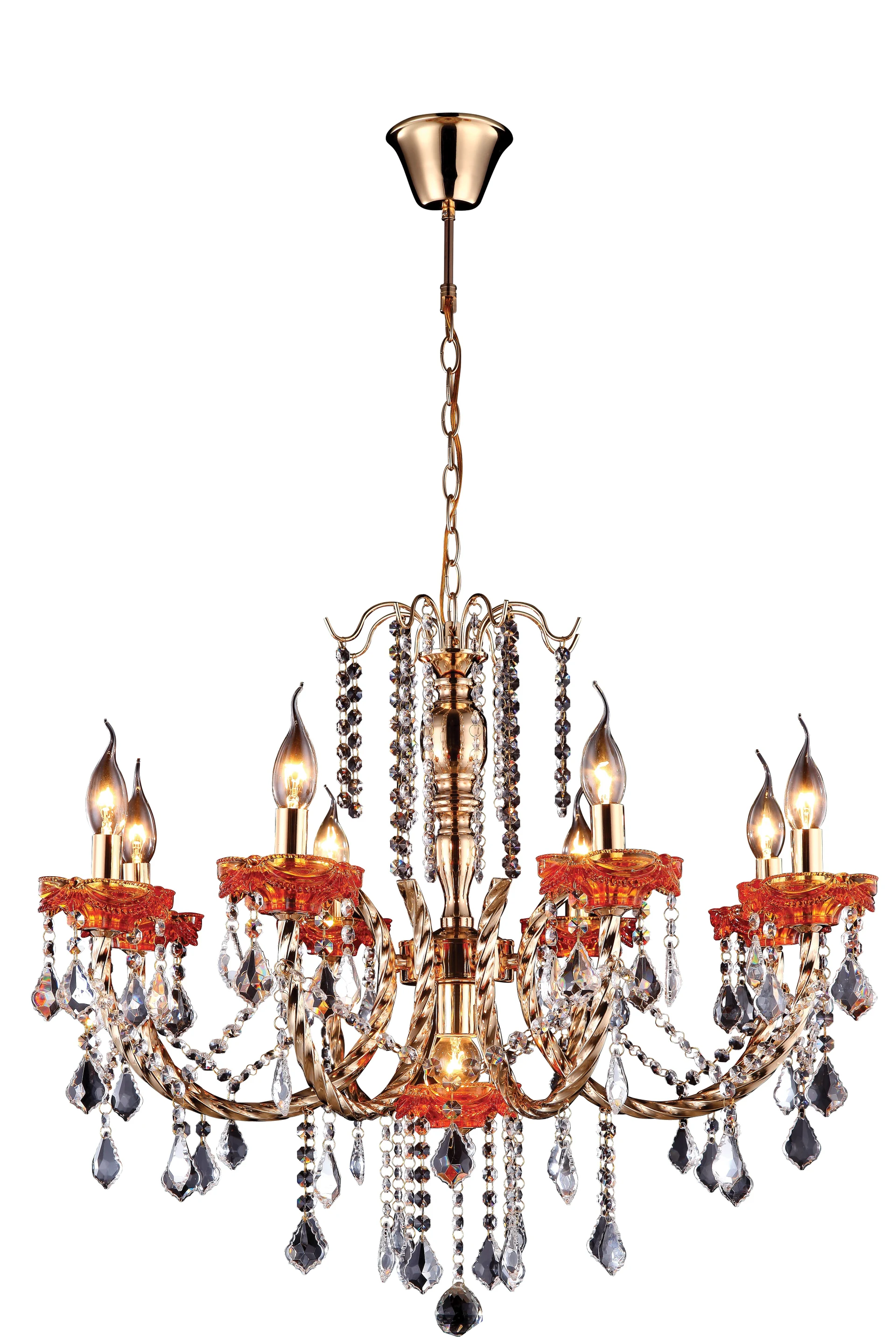 Хрустальная люстра Arte Lamp VOLPE A3303LM-8-1GO