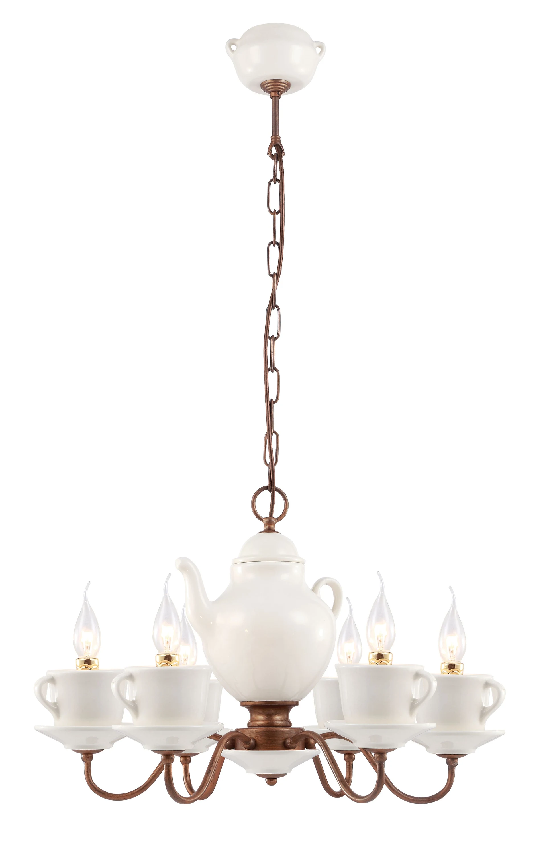 Люстра с чашками Servizio A6483LM-6WH Arte Lamp