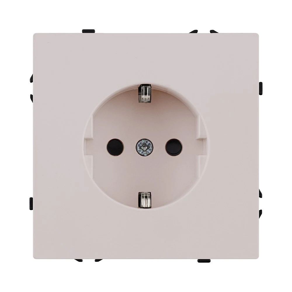 Розетка штепсельная SCHUKO 16A/250 В, кашемир матовый Kollinger Eclipse EC-014CM