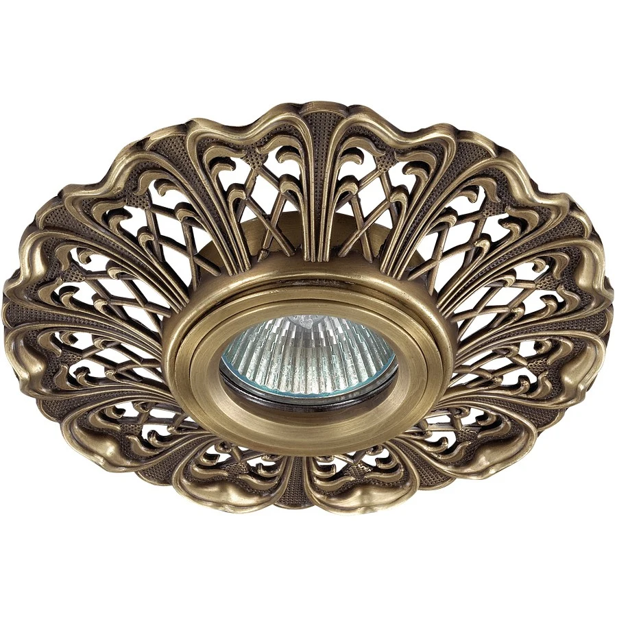 Встраиваемый светильник с узорами Vintage 370030 Novotech