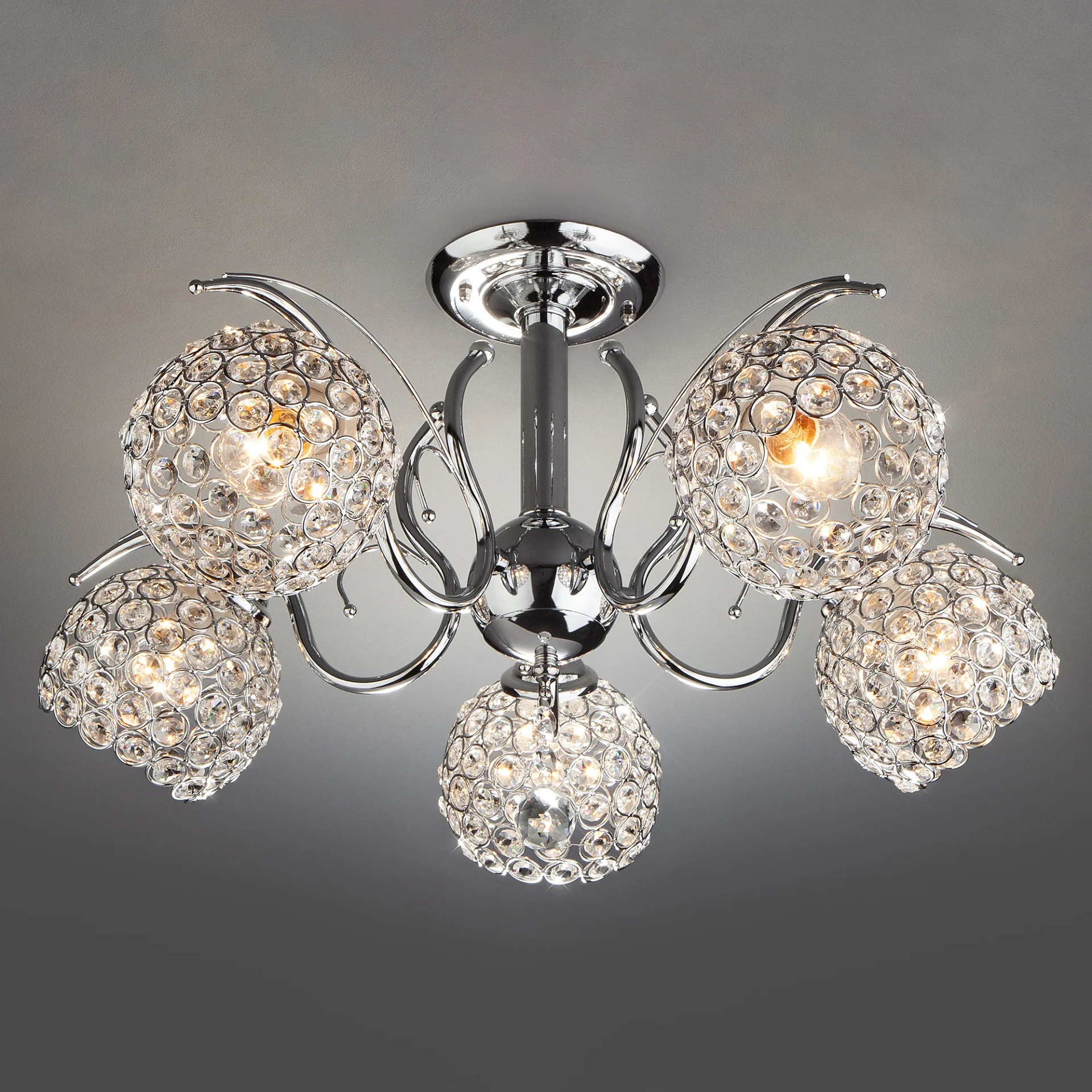 Потолочная люстра Eurosvet Mirage 7777/5 хром