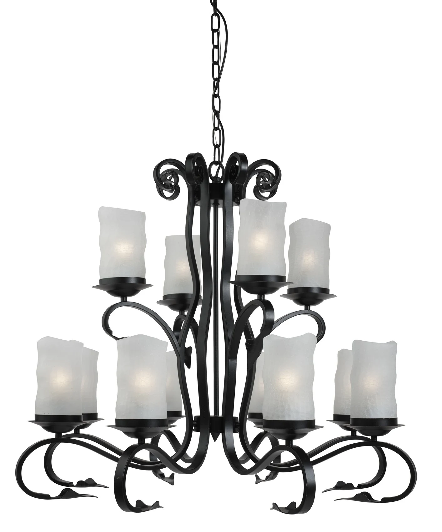 Подвесная люстра Arte Lamp SCROLL A7915LM-8-4BK