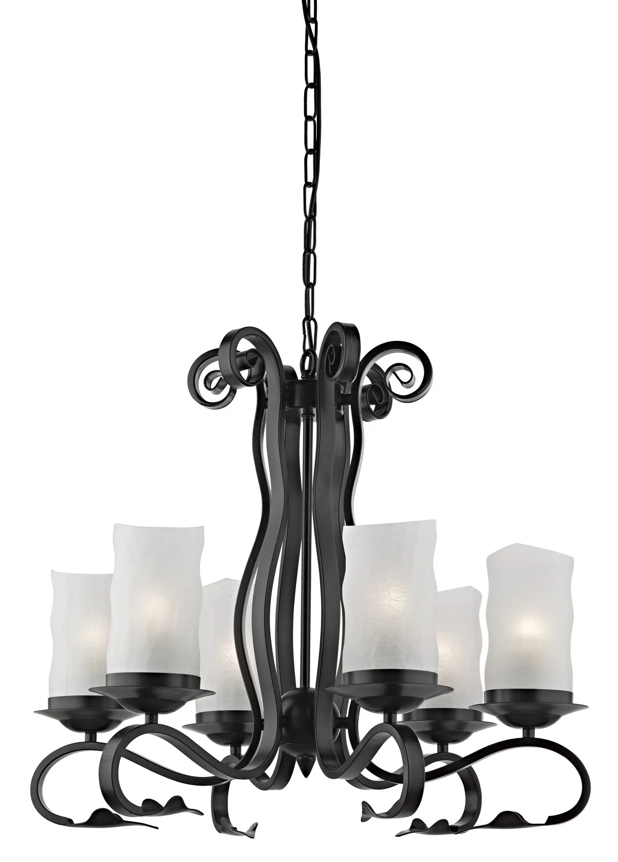 Подвесная люстра Arte Lamp SCROLL A7915LM-6BK