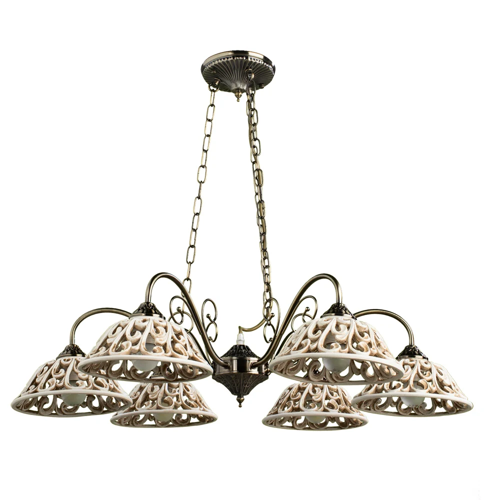 Подвесная люстра Arte Lamp CARVED A5387LM-6AB