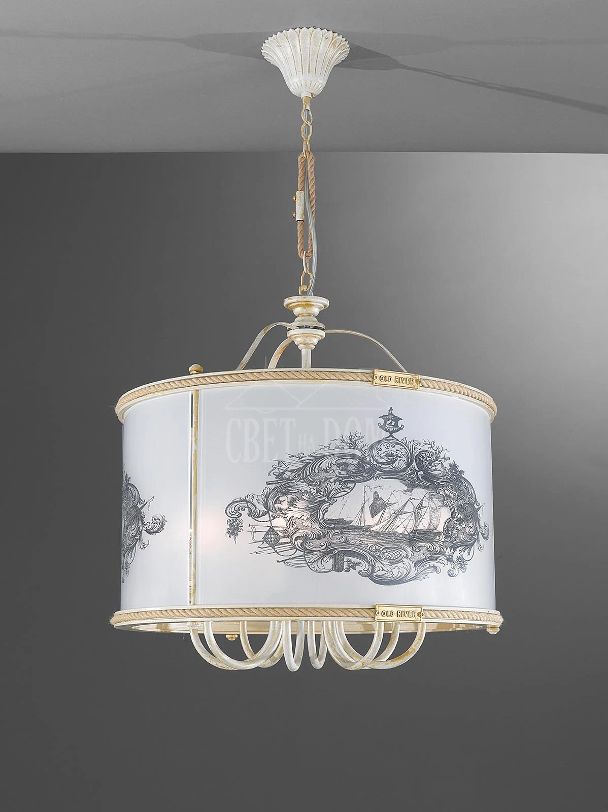 Подвесная люстра La Lampada 1307 L 1307/8.17