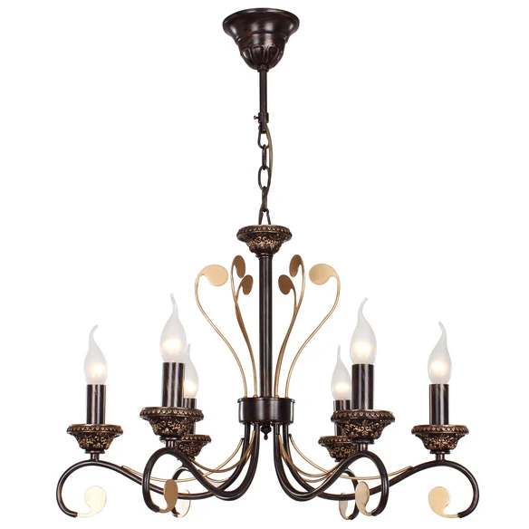 Подвесная люстра ID lamp Houston 261/6-Blackplatina