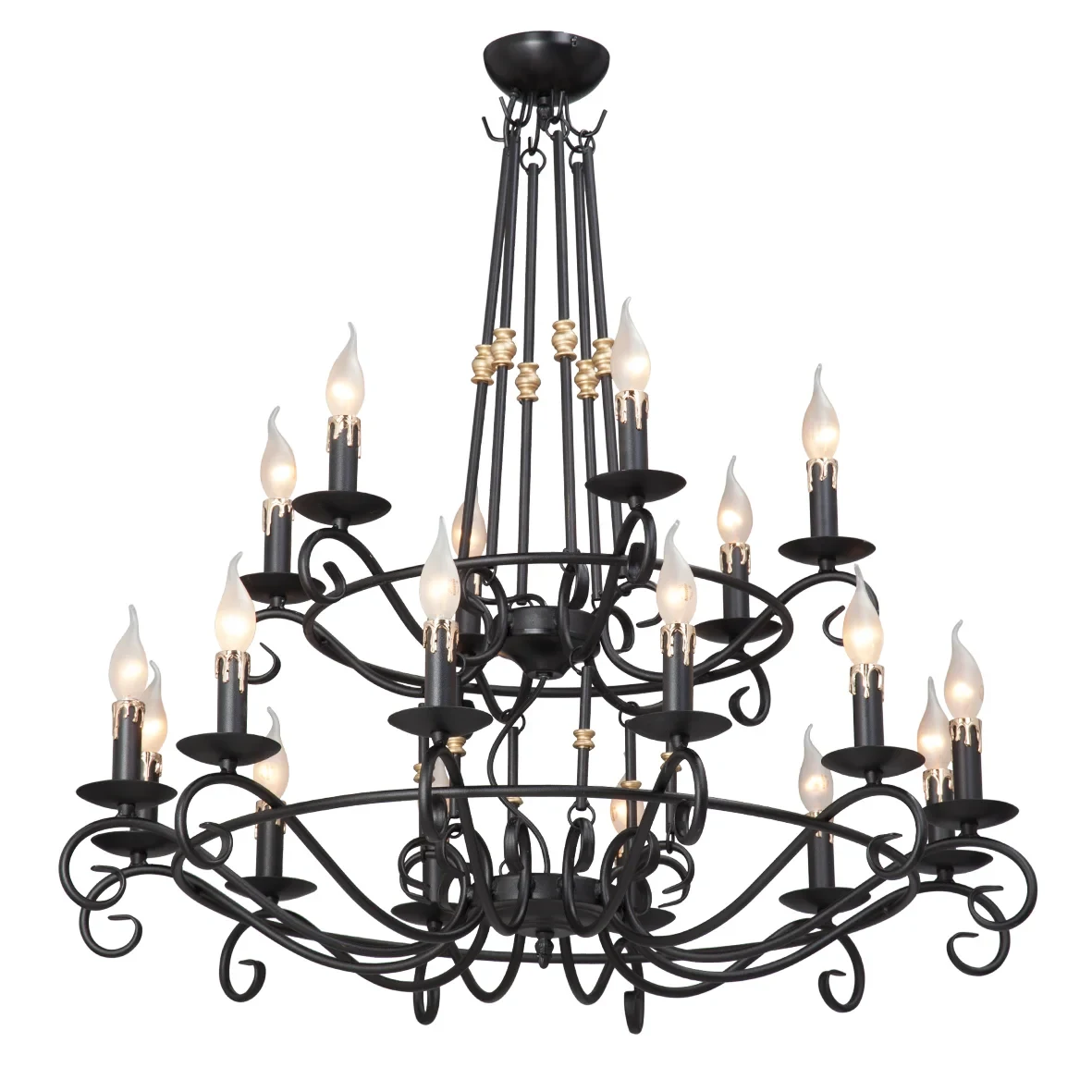 Люстра многоярусная V1039 V1039/12+6 Vitaluce Premium