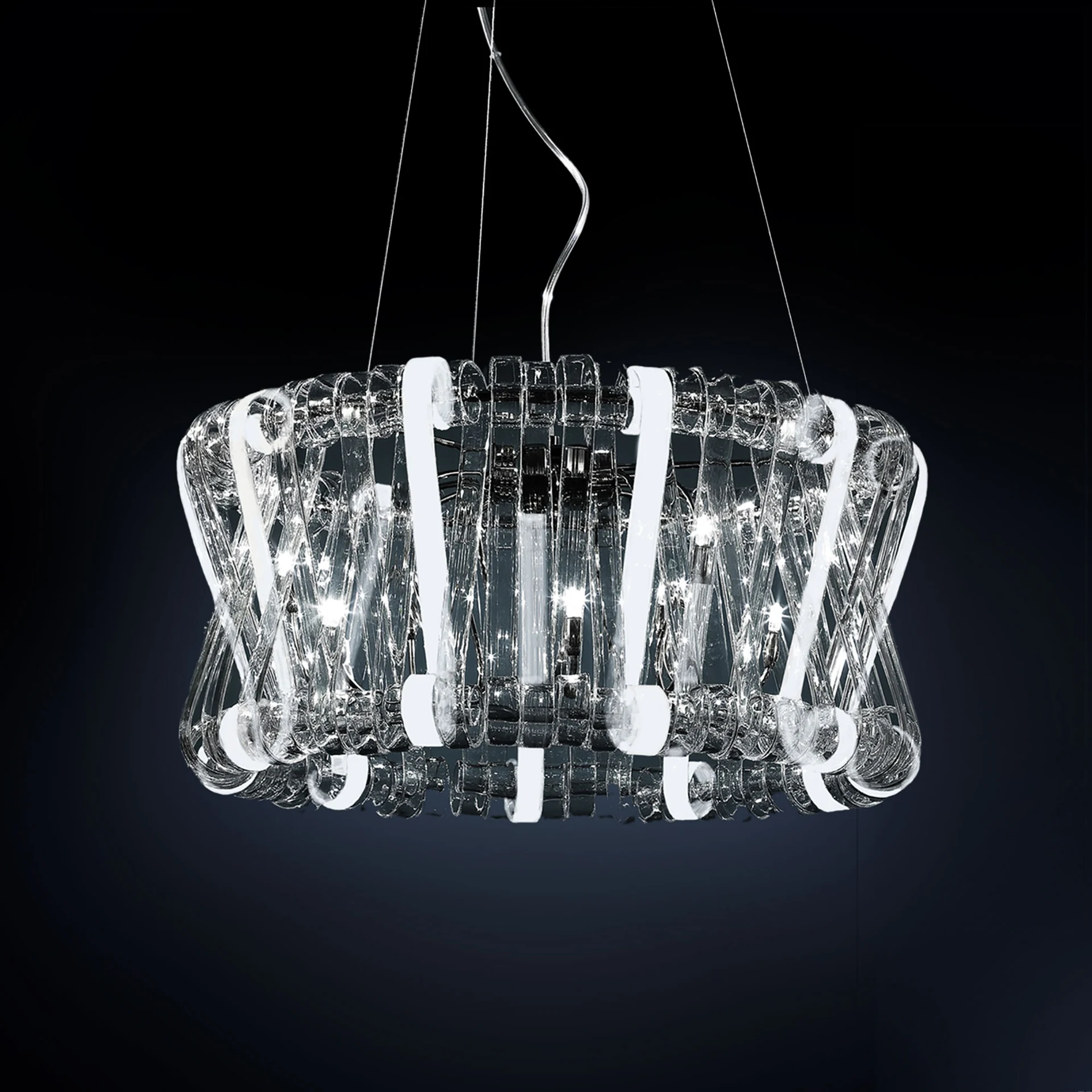 Подвесная хрустальная люстра Volution Citilux EL326P12.1