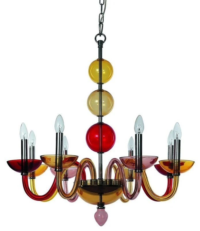 Люстра разноцветная Letizia 1156/03 LM-8 Divinare