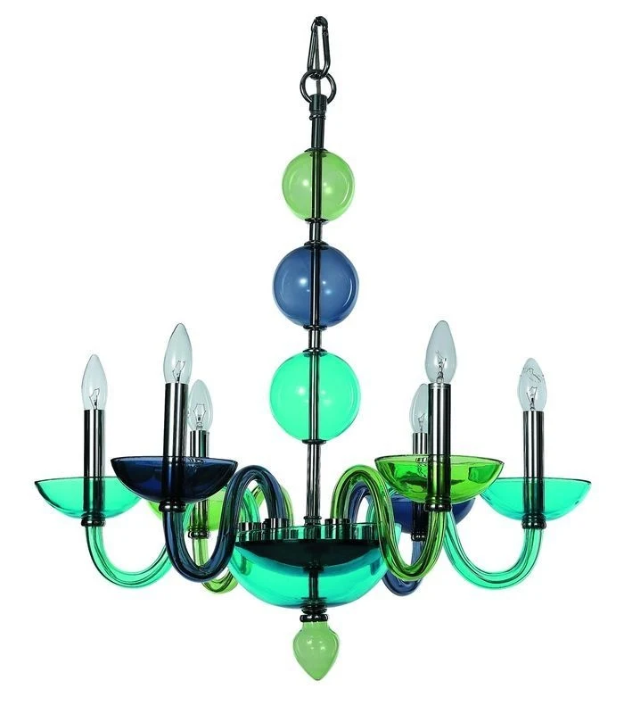 Люстра разноцветная Letizia 1156/02 LM-6 Divinare