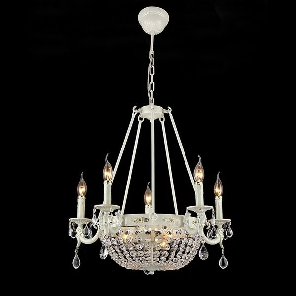 Подвесная люстра Natali Kovaltseva 10848/5+3C GOLD IVORY