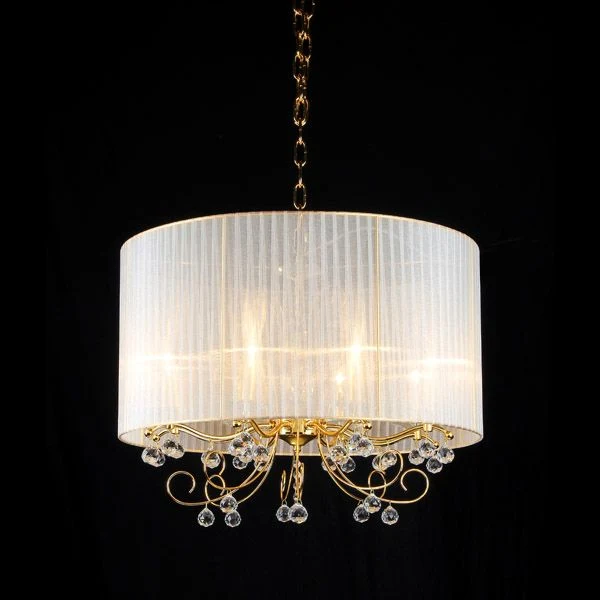 Подвесная люстра Natali Kovaltseva Elegance 11009/8C GOLD, CLEAR