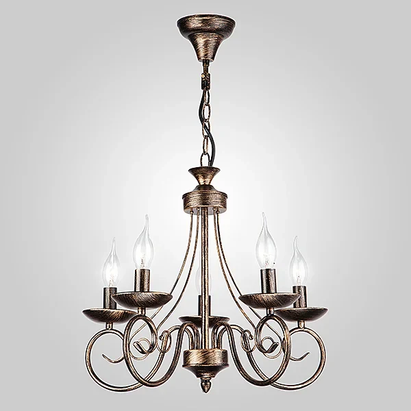 Подвесная люстра Eurosvet Provence 22404/5 черный с золотом