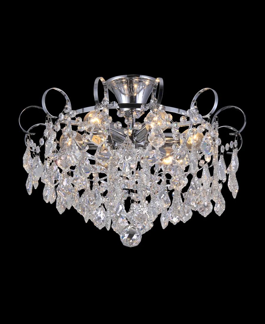 Потолочная люстра Natali Kovaltseva Happy HAPPY DIAMONDS 11545/6C CHROME