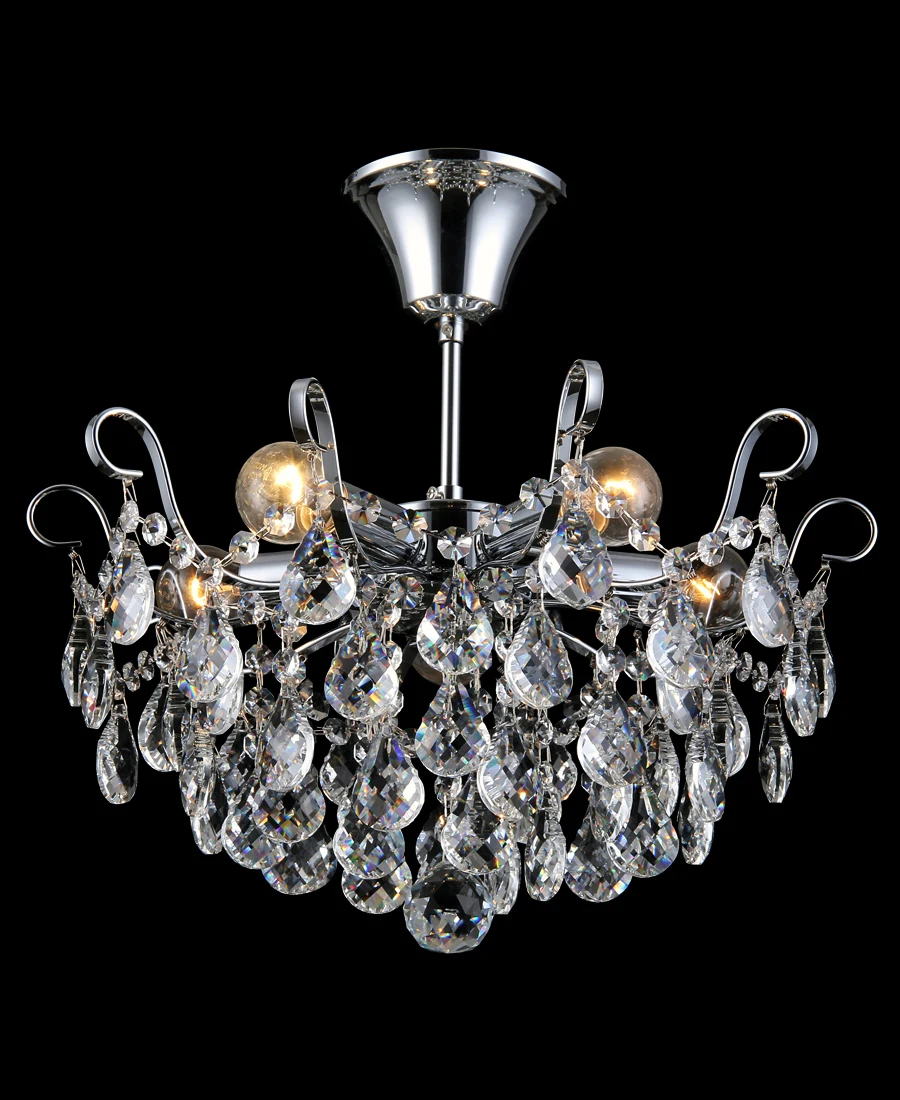 Потолочная люстра Natali Kovaltseva HAPPY DIAMONDS I 11546/5C CHROME